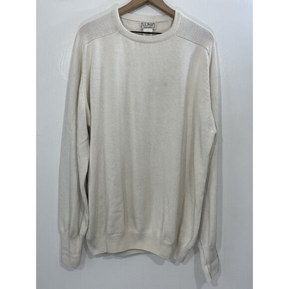 Vtg LL Bean Mens Knit Sweater LT USA Made Chunky 90s Jumper Grandpa Cabincore - Picture 5 of 16